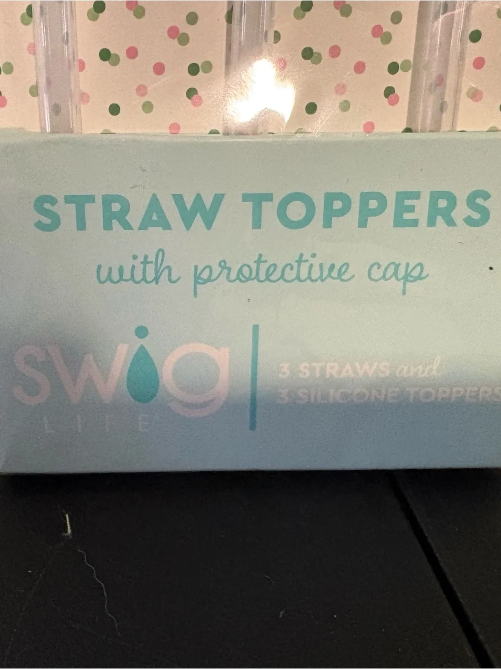 Swig Pink & Green St. Patrick's Day Straw Toppers - 3 Pack
